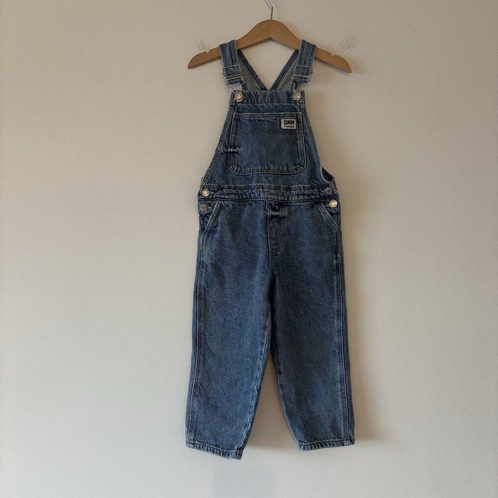 Zara Kids‎ Toddler Overalls Blue Bib Denim Pants Size 3 Classic School Play
